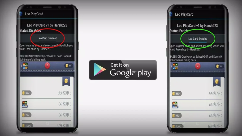 App LeoPlay Card para hackear juegos